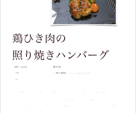 レシピを5品から販売しています その時の気分でランダムに更新中しています♪ イメージ2