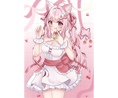 立ち絵・一枚絵・グッズなどを描きます 商用利用OK！可愛いイラストを安く早く描きます！ イメージ2