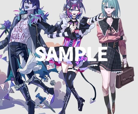 全身￥6,000〜！ TRPG用立ち絵描きます TRPG/動画/ゲームのキャラクターに命を吹き込みます！ イメージ2