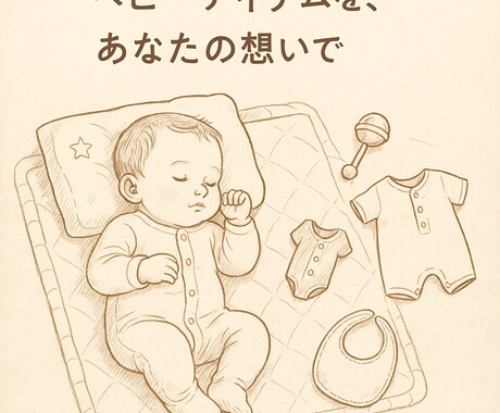 ベビー商品の企画とデザインを行います 世界にひとつ、想いのこもったベビーアイテムを イメージ2