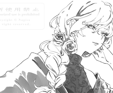 線で魅せるモノクロイラスト描きます シンプルかつ洗練された線で、なんでもドローイング イメージ2