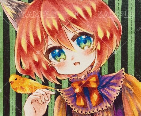コピックでオリジナルイラストをお描きします 特別な一枚、丁寧に制作いたします イメージ2