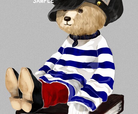 テディベアや動物を絵本のようなタッチで描きます 絵本やポスター・思い出の洋服などを暖もりタッチで描きます イメージ2