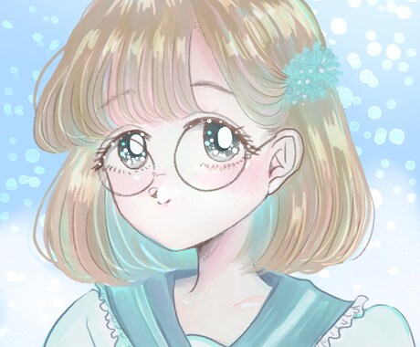 SNSで使える！キラキラかわいいアイコン制作します 個性のあるかわいいアイコンはいかがですか？ イメージ1