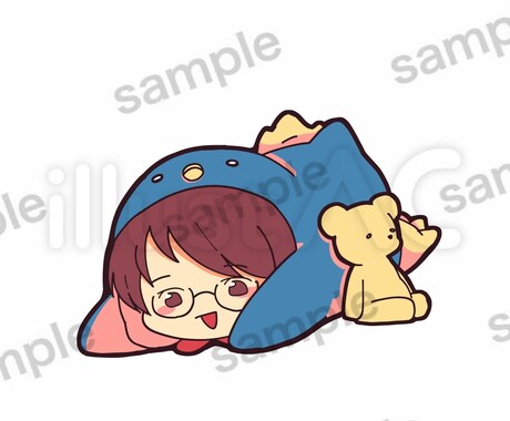 最短2日！ミニキャライラスト描きます 癒され系アイコン、商用利用も可 イメージ2