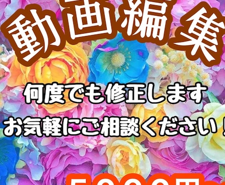 YouTube等の動画編集をします イメージ1