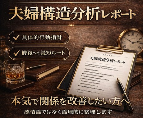 夫婦関係を構造で整理します 本気で向き合う夫婦関係を構造で整理します イメージ1