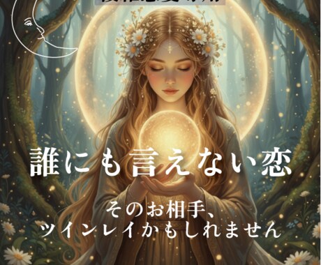 即日鑑定：誰にも言えない恋、いっしょに視ます そのお相手は、あなたのツインレイかもしれません イメージ1
