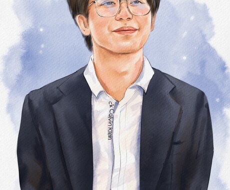 写真をもとに鮮やかなデジタル水彩似顔絵を描きます 【お1人様から】素敵な写真を鮮やかな作品に仕上げます✨ イメージ2