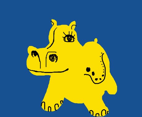 カバ好きのあなたに、楽しいカバのイラストを描きます イメージ1
