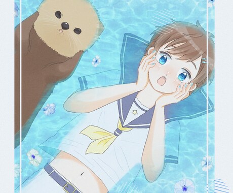 アイコン、1枚絵、立ち絵お描きします 立ち絵や、表情差分、SNS用のアイコン等様々な用途に使用可能 イメージ2