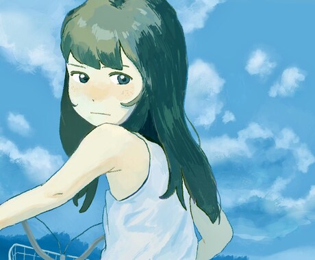 物語性を感じる女の子イラストを描きます 動画サムネイル、SNSアイコンなどご要望に合わせて制作します イメージ2