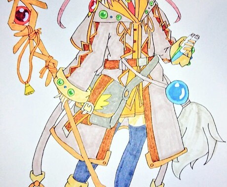 既存のキャラデザ販売致します キャラデザ、術師（女の子）※魔道士にも錬金術士にも。 イメージ1