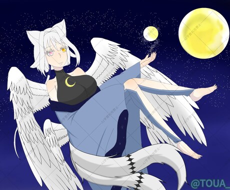 オリジナルキャラクターのイラスト描きます 一次創作、オリジナルキャラクターのイラスト描きます イメージ1