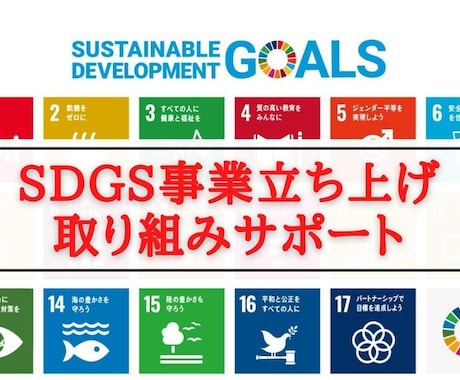 SDGs事業立ち上げを0からサポートいたします ココナラPROがSDGsの取組・事業立上げををサポート イメージ1