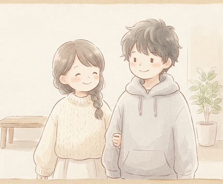 ほんわか可愛いイラスト作成します 優しいタッチのイラストを作成します イメージ2