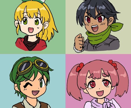 SNSで使えるアイコンお描きします デフォルメイラスト！商用利用可！ポーズによる追加料金なし！ イメージ2
