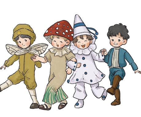 レトロでかわいい子どものイラストを描きます お子様の似顔絵、アイコン、挿絵などに！ イメージ2