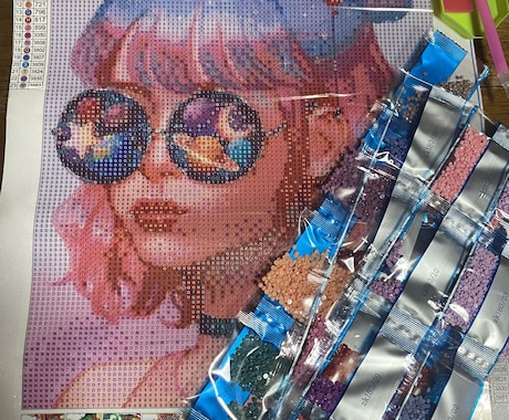 ダイヤモンドアート代行で作らせて頂きます 今人気のダイヤモンドアートを代わりに私が完成させて頂きます イメージ1