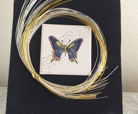 新年に向け正月飾りを作ります 正月飾り③蝶蝶が羽を広げ新しい年を迎えようとしています イメージ1