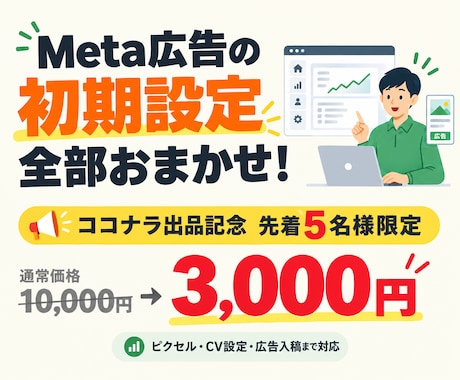 Meta広告の初期設定を代行します イメージ1