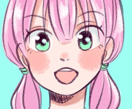 優しめタッチのイラストでアイコンを作成します ◉商業利用可◉SNSで使いやすい正方形イラスト！ イメージ2