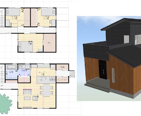 理想の家造りのお手伝いをします 建築士の資格保持者による「早い・安い・上手い」間取りの提案 イメージ1
