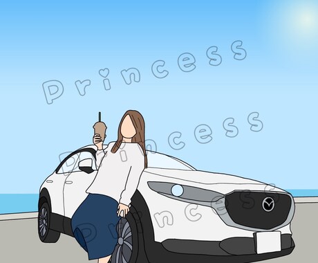 オーダーメイドの車イラストを作成します 愛車のお気に入りの写真をイラストにしませんか！？ イメージ1