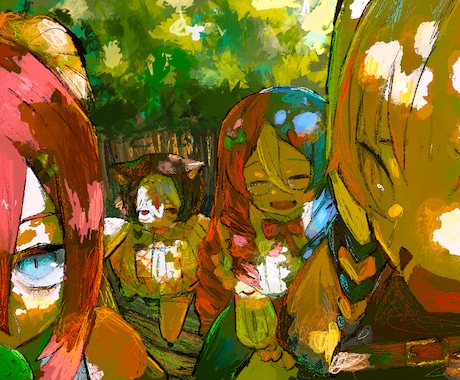 厚塗りで雰囲気あるイラストを制作致します アイコンイラスト･MVイラスト･動画や配信用などを制作します イメージ2