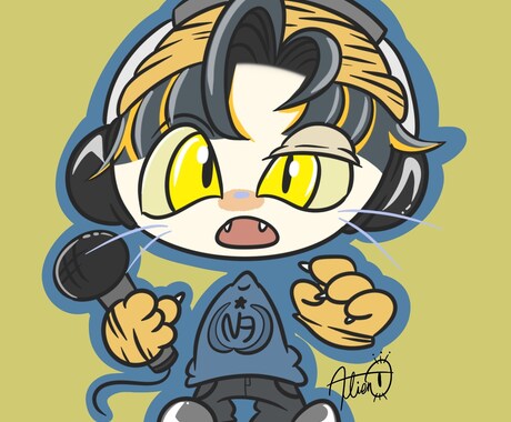ポップなオリジナルイラスト制作します 誰とも被らないオリジナル性の高いイラストを イメージ2