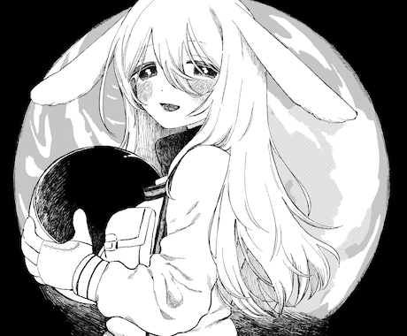 商用可！白黒のイラスト作成します 個性的な白黒のイラストをご提供します！ イメージ1