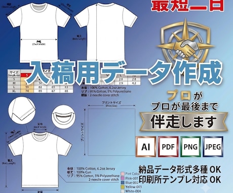 メーカー10年経験者が作成！絵型・仕様を作成します 最短2日！アパレル歴12年のプロが作る絵型・仕様書 イメージ1