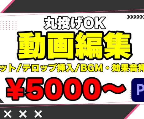 丸投げOK動画編集承ります お客様に寄り添った動画作りをさせて頂きます！ イメージ1