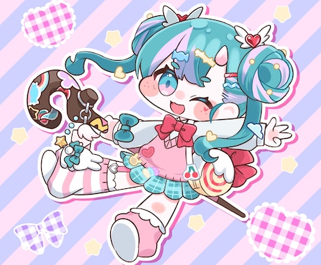 ぷにかわなSDキャラクターイラスト描きます イメージ1
