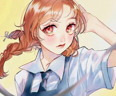 透明感のある女の子描きます サムネ、一枚絵、グッズ等…丁寧に制作いたします！ イメージ1