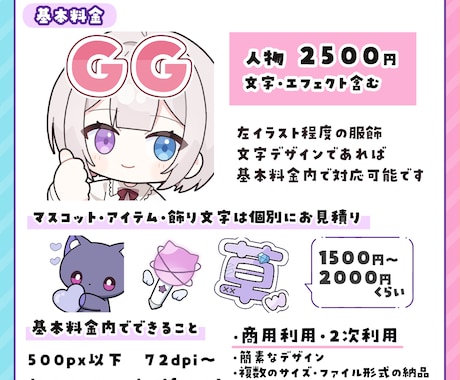 配信に使える!スタンプ、バッジ描きます ―差分、アニメ、一覧表…多彩なオプションで理想をかたちに！ イメージ2