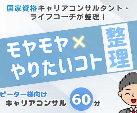 モヤモヤ×やりたいコトの整理をお手伝い致します 家庭や仕事のステージが変わりモヤっとしている人をサポート！ イメージ1