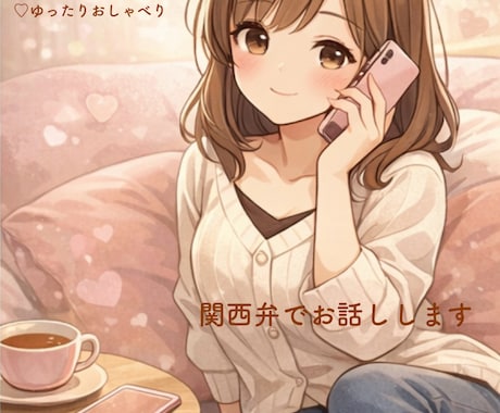 男性限定♡秘密の彼女になり癒します 関西弁で優しくあなたに寄り添い、思いを受け止める電話 イメージ2