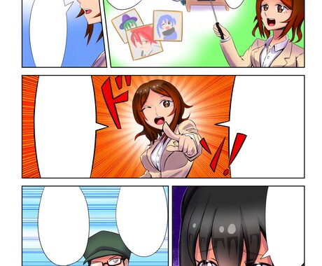 かっこいいYOUTUBE・WEB用漫画描きます 鮮やかでアイキャッチ抜群な、少年漫画風の絵柄です!! イメージ2