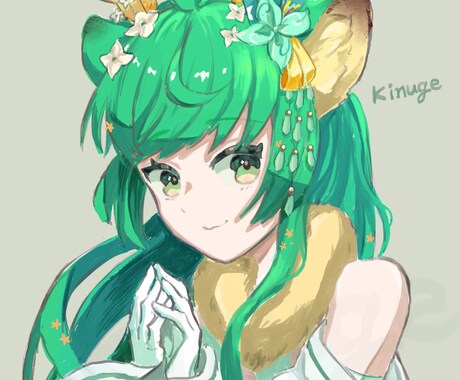 バストアップ〜全身まで！/理想のイラスト描きます アナログ感のある温かい作風です イメージ1