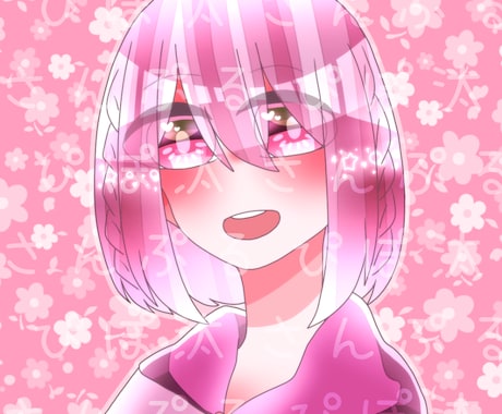ＳＮＳやＬＩＮＥ用のアイコン描きます キラキラした塗りで可愛い女の子から男の子まで描きます！ イメージ2