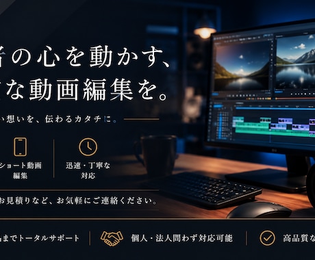 YouTube横動画・縦型ショート動画編集承ります イメージ1