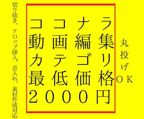 丸投げOK‼︎格安で動画編集致します 丸投げOK！格安で動画の編集を行います イメージ1