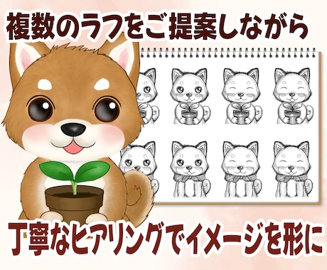 ふわふわで可愛い動物アイコンをお描きします ふんわり優しいタッチで、あなたの物語を心を込めて形にします イメージ2