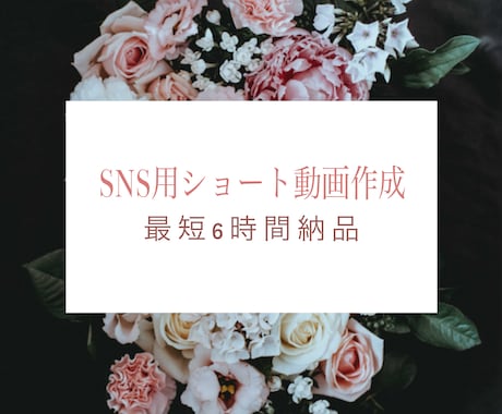 SNS用ショート動画作成します 最短6時間納品！スピードと質重視！ イメージ1
