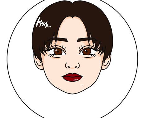 かわいいSNSアイコン制作します キラキラおめめであなただけのアイコン描きます イメージ2