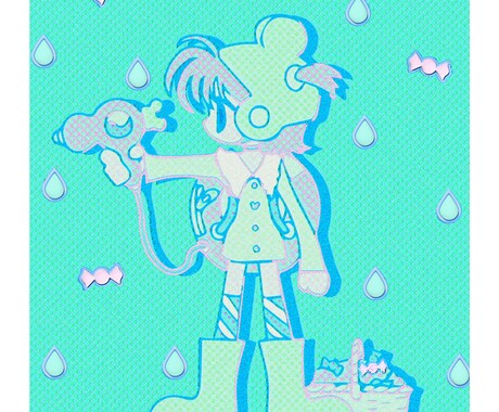 ポップ&kawaiiデフォルメイラストを制作します 3Dキャライラストも作成可能です！ イメージ2