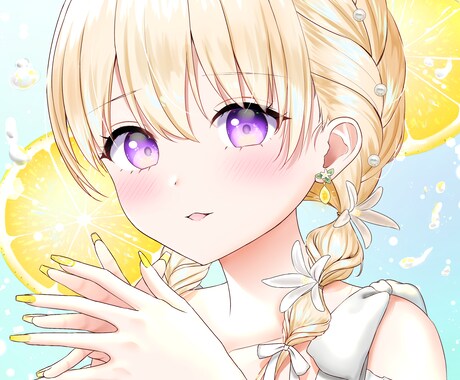 可愛い女の子のイラスト描きます スイーツやフルーツ、可愛いお洋服を描くのが得意です！ イメージ2