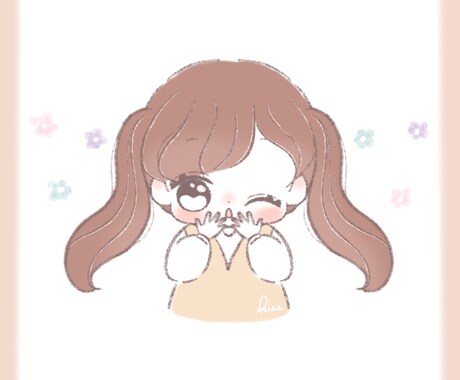ふんわり温かくて可愛いアイコン描きます SNSやLINE、ブログのアイコンに♪ イメージ2
