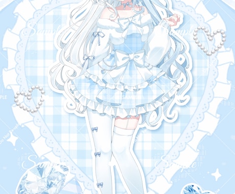 ふんわり可愛い立ち絵を制作します 配信で愛される、とびきり可愛いあなたを一緒に作ります！ イメージ1